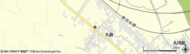 秋田県能代市二ツ井町切石大倉118周辺の地図