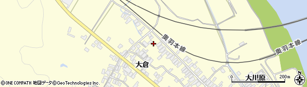 秋田県能代市二ツ井町切石大倉87周辺の地図