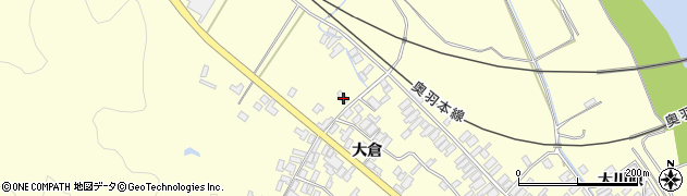 秋田県能代市二ツ井町切石大倉80周辺の地図
