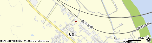秋田県能代市二ツ井町切石大倉85周辺の地図