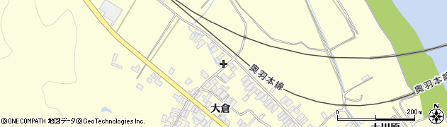 秋田県能代市二ツ井町切石大倉78周辺の地図