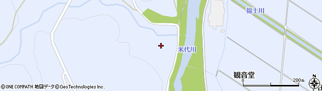 秋田県鹿角市花輪（堪忍沢）周辺の地図