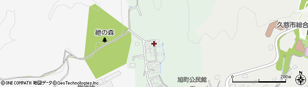 岩手県久慈市京の森（第７地割）周辺の地図