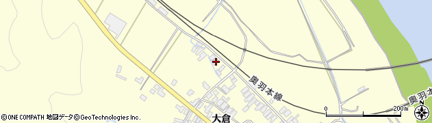 秋田県能代市二ツ井町切石大倉76周辺の地図