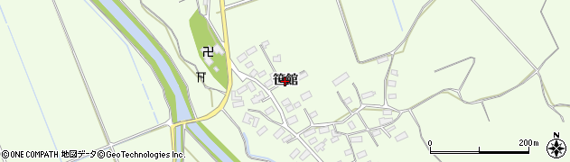 秋田県大館市比内町笹館（笹館）周辺の地図