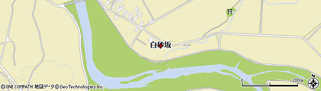 秋田県北秋田市脇神（白砂坂）周辺の地図