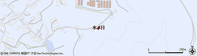 秋田県鹿角市花輪（水ノ目）周辺の地図