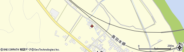 秋田県能代市二ツ井町切石大倉72周辺の地図