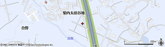 秋田県鹿角市花輪（柴内太田谷地）周辺の地図