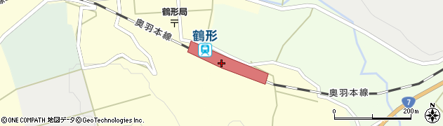 鶴形駅周辺の地図