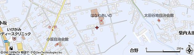 秋田県鹿角市花輪合ノ野周辺の地図