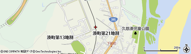岩手県久慈市湊町（第２１地割）周辺の地図