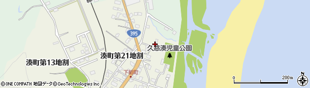 岩手県久慈市湊町（第２４地割）周辺の地図
