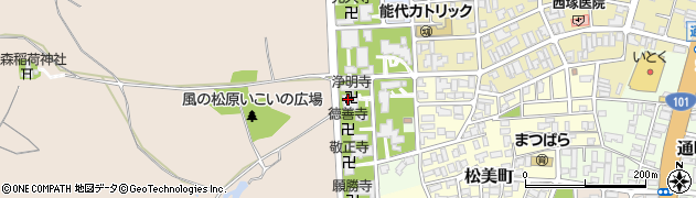 淨明寺周辺の地図