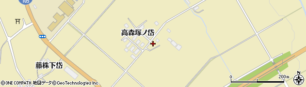 秋田県北秋田市脇神（高森堂ノ上）周辺の地図