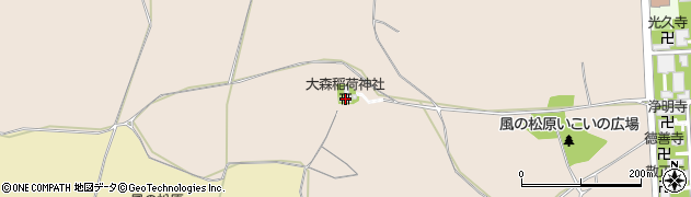 大森稲荷神社周辺の地図