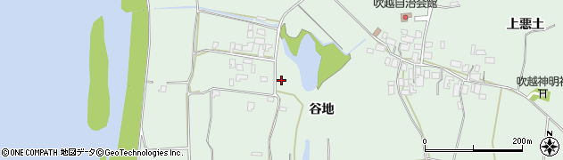 秋田県能代市吹越谷地57周辺の地図