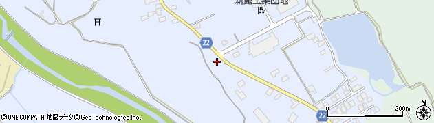 秋田県大館市比内町新館野開32周辺の地図