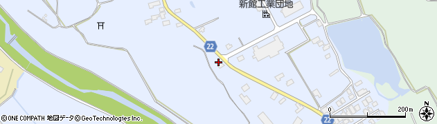 秋田県大館市比内町新館野開26周辺の地図
