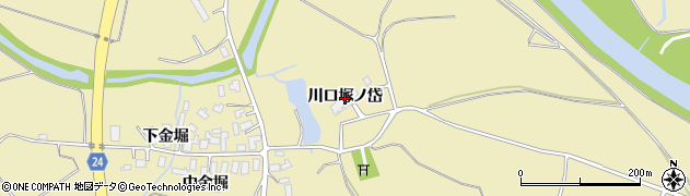 秋田県北秋田市脇神（川口塚ノ岱）周辺の地図