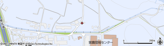 秋田県鹿角市花輪（谷地中）周辺の地図
