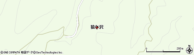 岩手県一戸町（二戸郡）楢山（猿ケ沢）周辺の地図