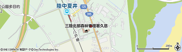 岩手県久慈市夏井町大崎（第１４地割）周辺の地図