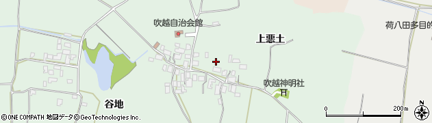 秋田県能代市吹越谷地24周辺の地図