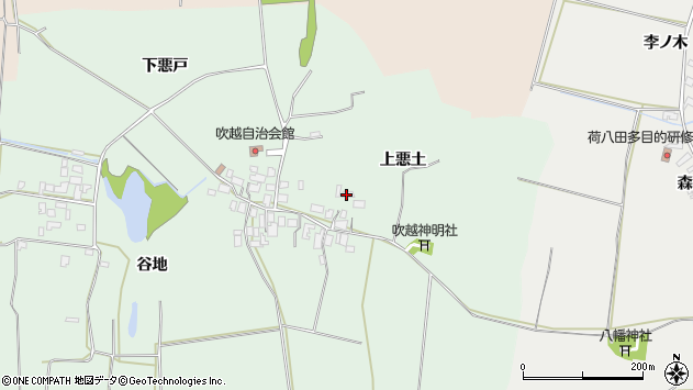 〒016-0004 秋田県能代市吹越の地図