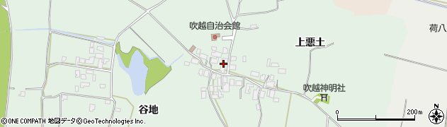 秋田県能代市吹越谷地33周辺の地図