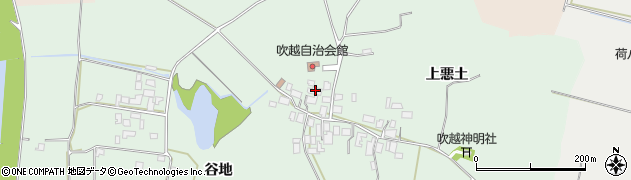 秋田県能代市吹越谷地36周辺の地図
