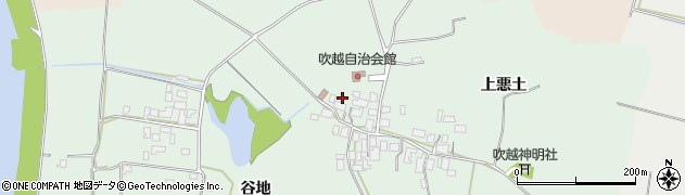 秋田県能代市吹越谷地39周辺の地図