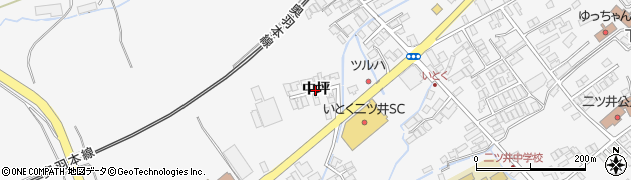 秋田県能代市二ツ井町（中坪）周辺の地図