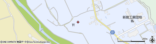秋田県大館市比内町新館屋布1周辺の地図