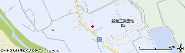 秋田県大館市比内町新館屋布13周辺の地図