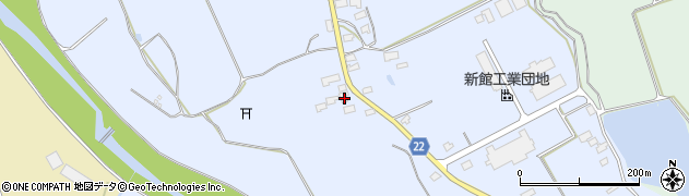 秋田県大館市比内町新館屋布21周辺の地図