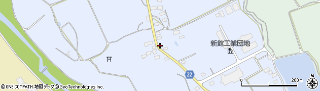 秋田県大館市比内町新館屋布47周辺の地図