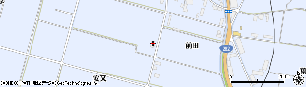 秋田県鹿角市花輪安又周辺の地図