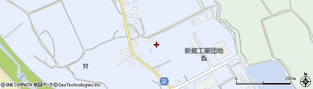 秋田県大館市比内町新館野開13周辺の地図