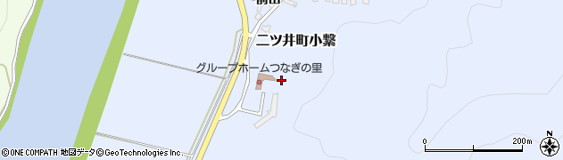 秋田県能代市二ツ井町小繋周辺の地図