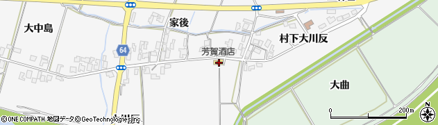 秋田県能代市朴瀬大川反154周辺の地図
