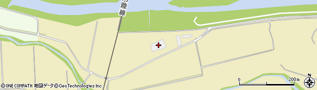米代流域衛生センター周辺の地図