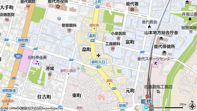 〒016-0821 秋田県能代市畠町の地図