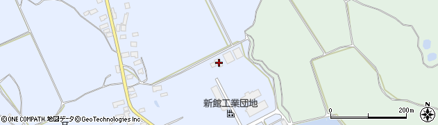 秋田県大館市比内町新館野開85周辺の地図