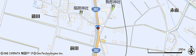 鏡田周辺の地図
