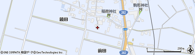 秋田県鹿角市花輪（前田）周辺の地図