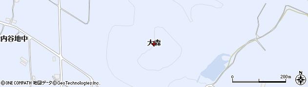 秋田県鹿角市花輪（大森）周辺の地図