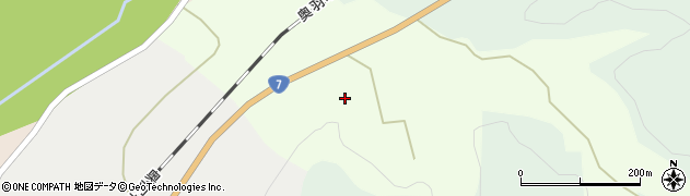秋田県能代市芹川周辺の地図