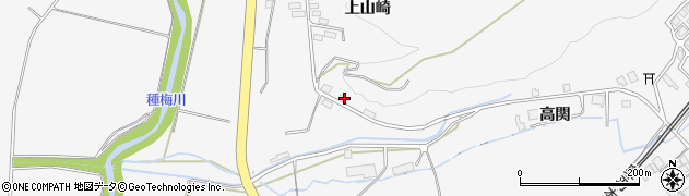秋田県能代市二ツ井町種上山崎周辺の地図