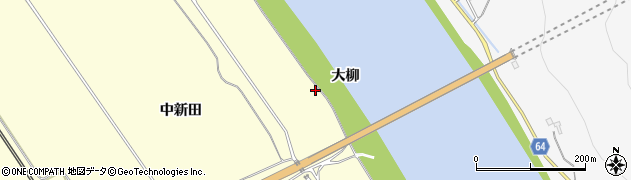 秋田県能代市二ツ井町切石大柳周辺の地図